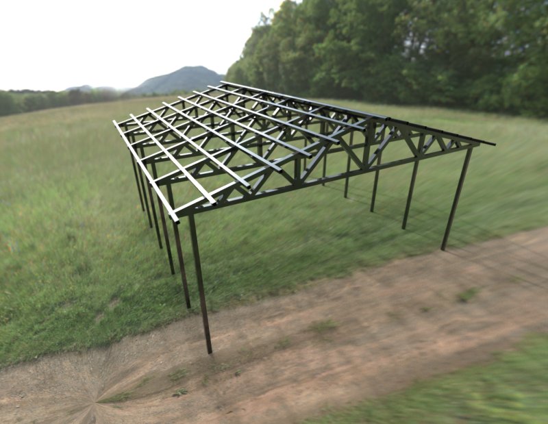 Навесы из профильной трубы